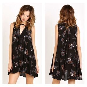 2/$50🍑 FREE PEOPLE Snap Out Of It Sleeveless Tree Swing Tunic Dress XS
